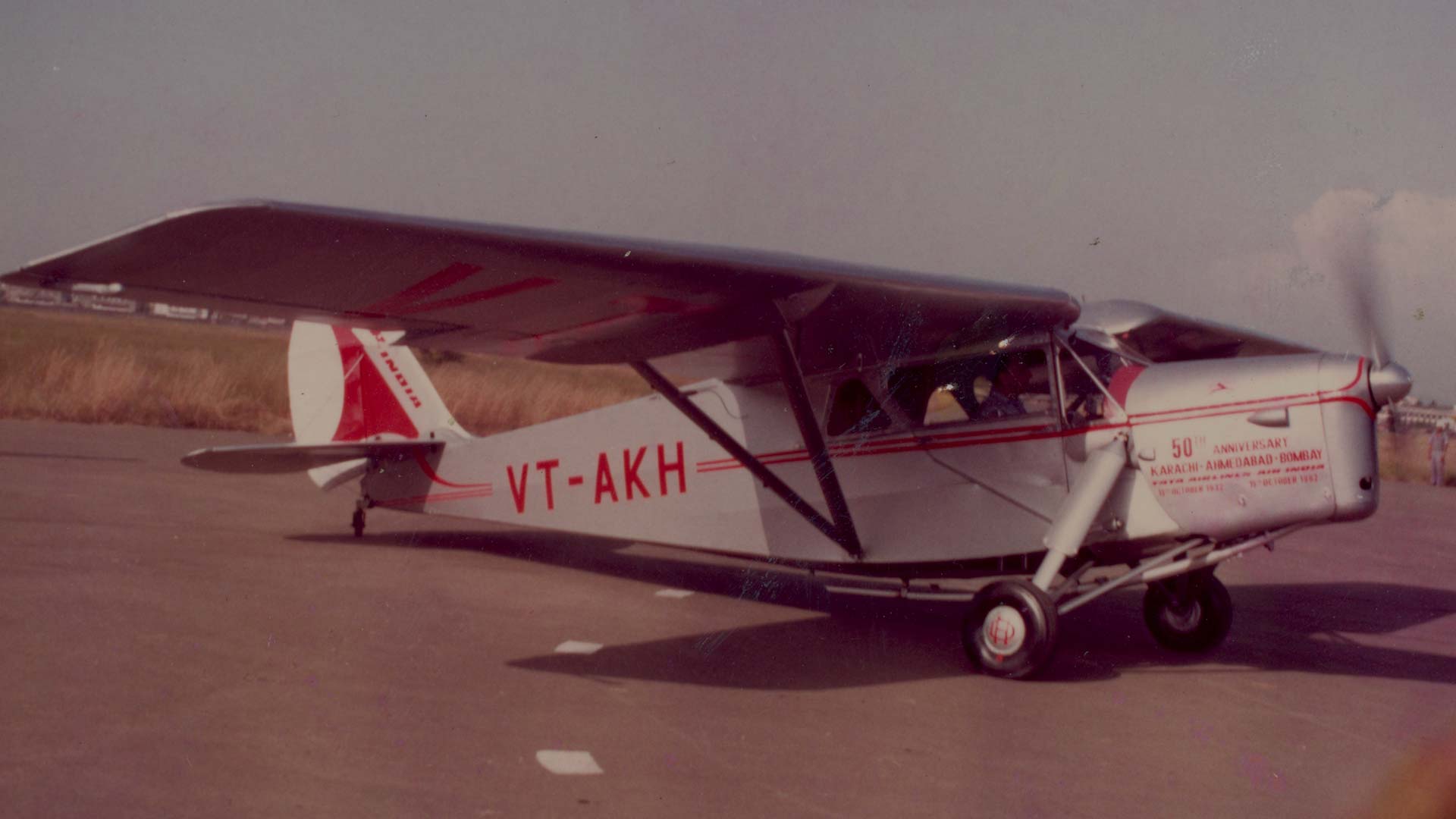 Reenactment of the Tata Airlines' inaugural flight