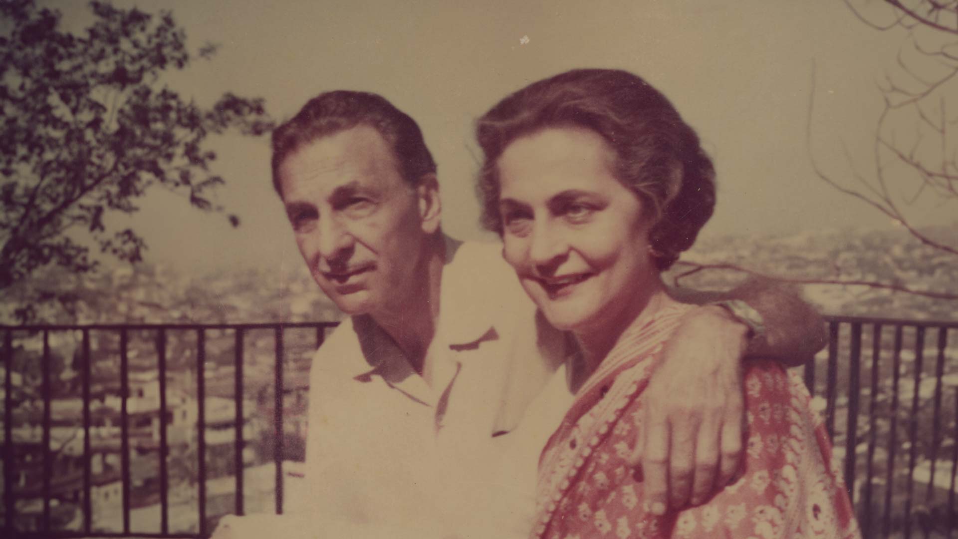 With wife Thelma J Tata