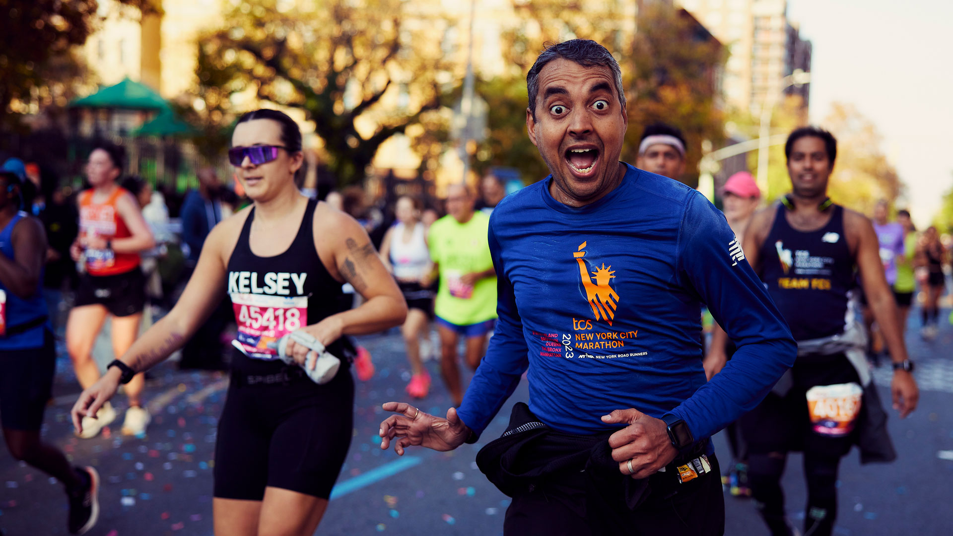 A runner at the race