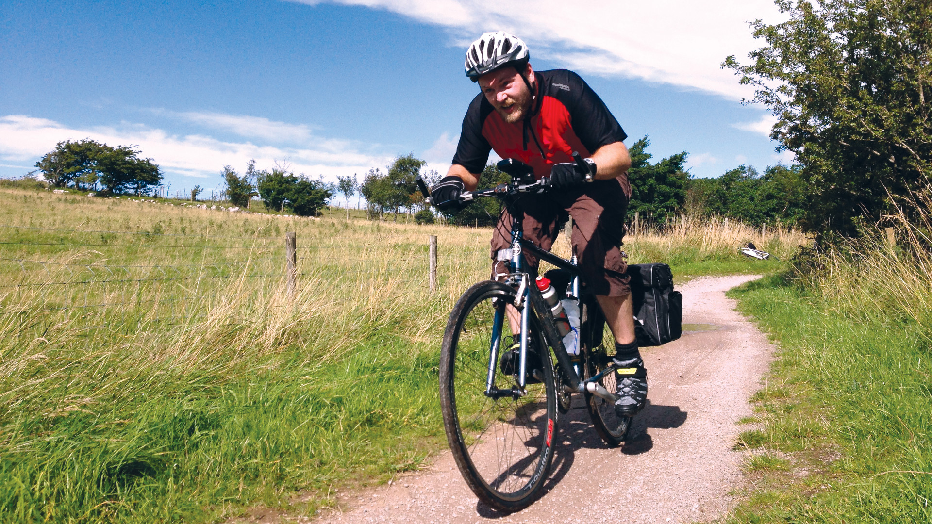 Samuel Hall is about to take on the 192-km bike ride