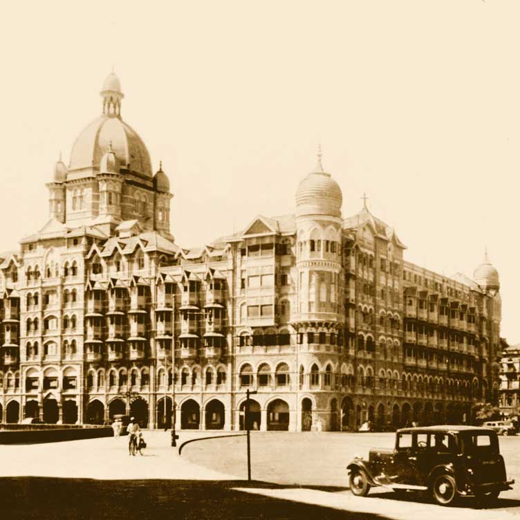 A vintage image of the Taj 