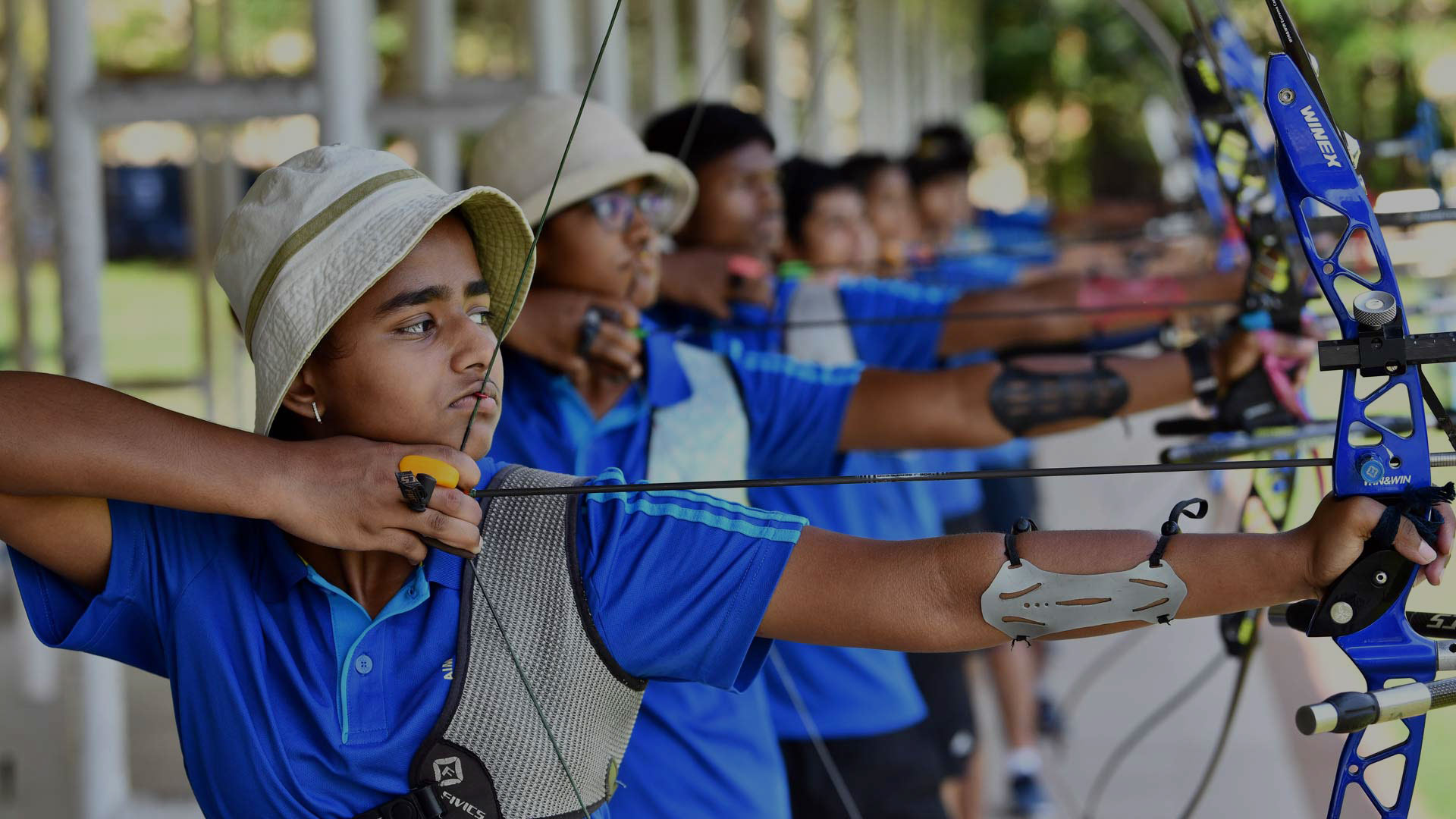 Archers in training at Tata Archery Academy