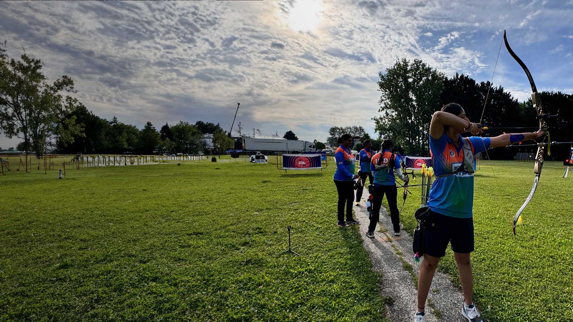 Archers in training at the academy